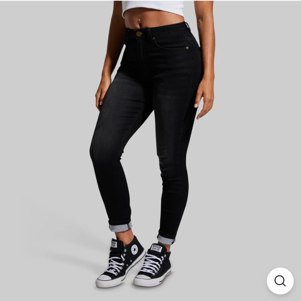 Born Primitive Flex Stretchy High-Rise Skinny Jean, black, small tall 28” inseam